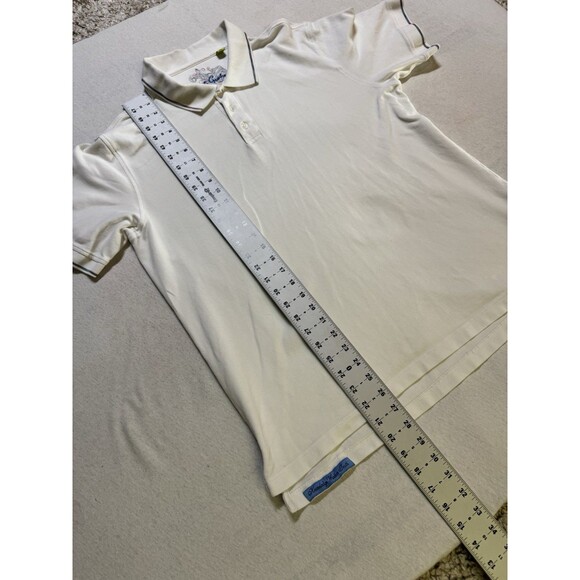 Robert Graham Polo Shirt Mens XL White Classic Fit Knowledge Wisdom Truth - Picture 6 of 8